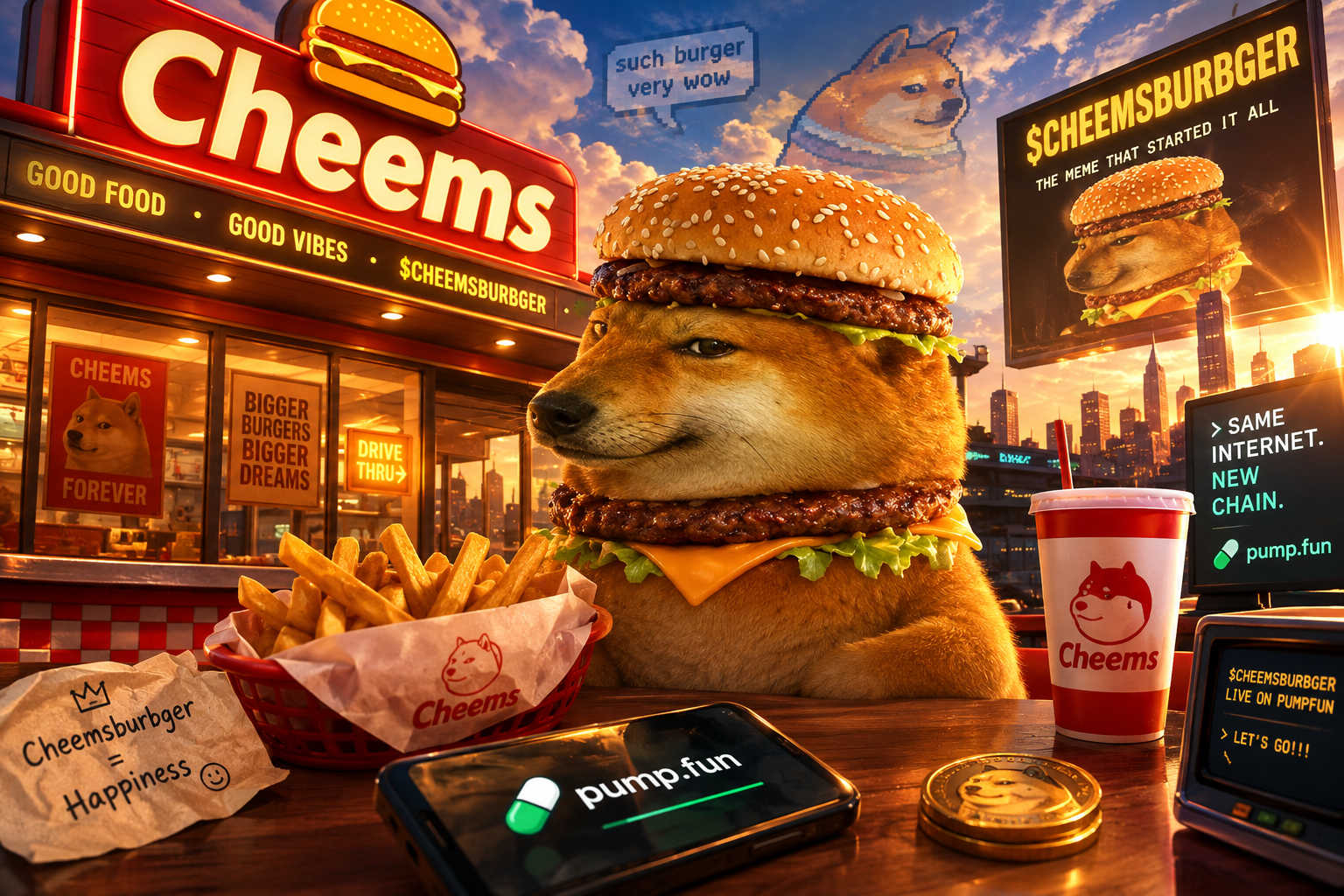 Cheemsburbger hero